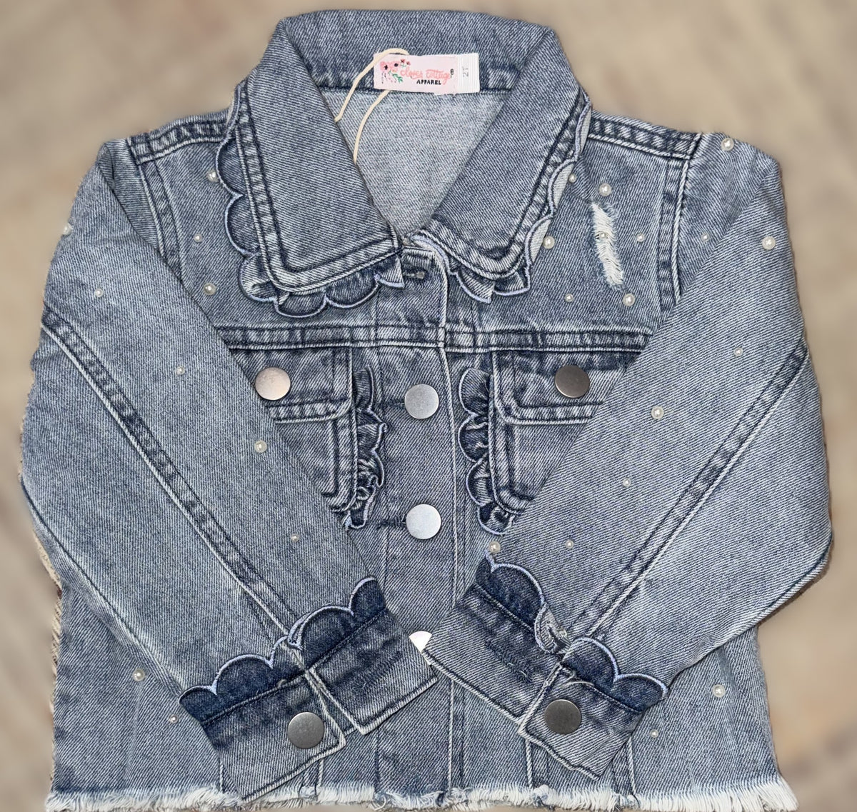 Scallop Pearl Jean Jackets