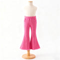 Pink Denim Flares