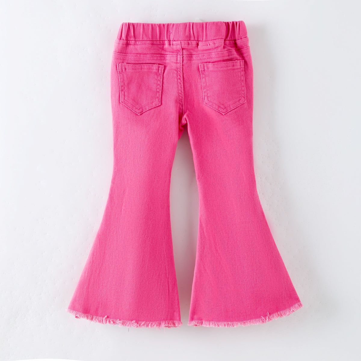 Pink Denim Flares