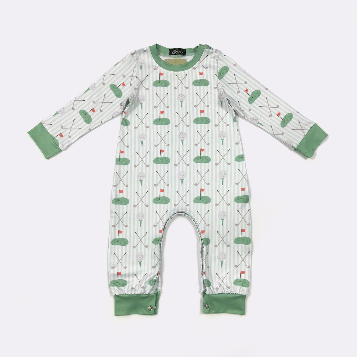 Pinstripe Golf Boy Romper